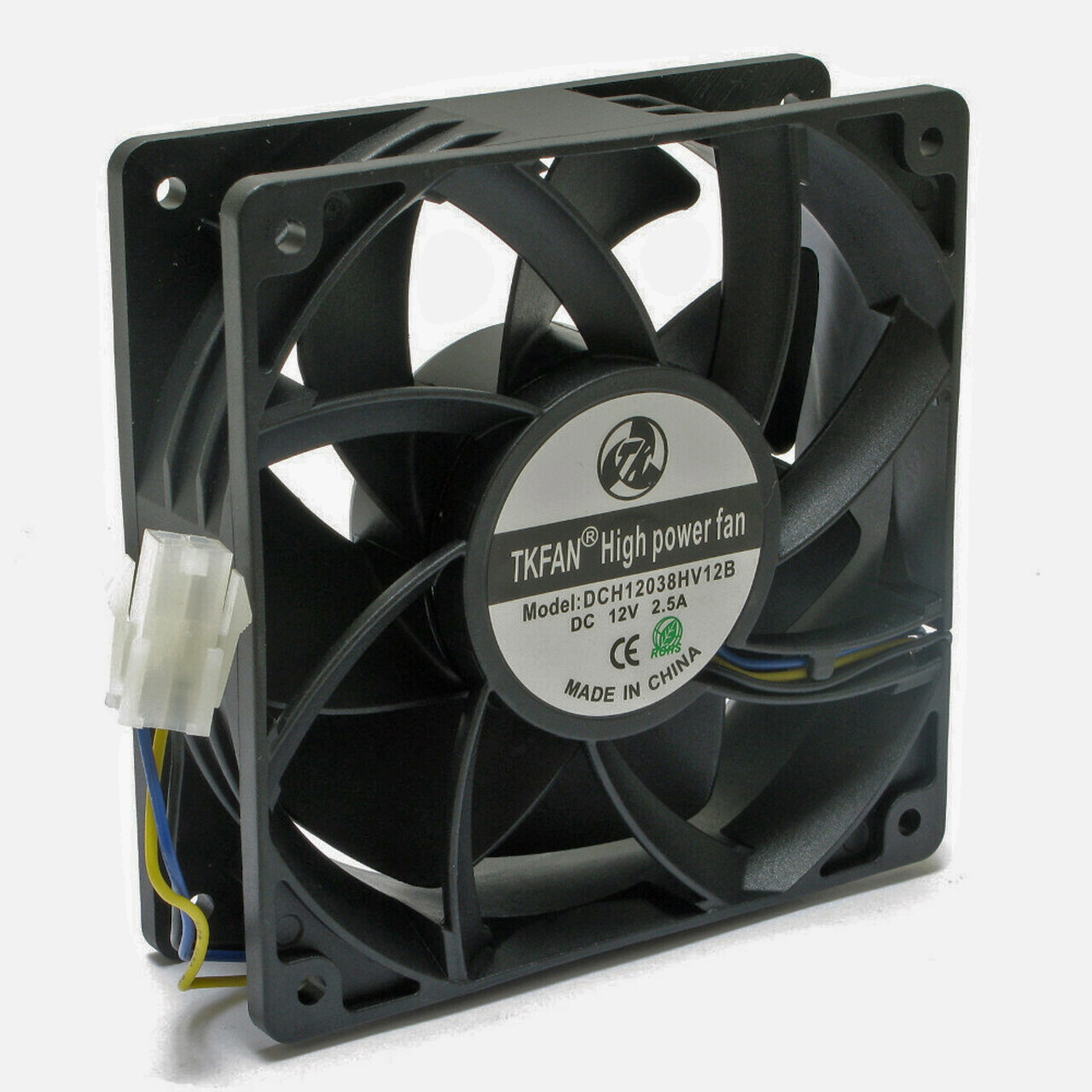Ultra High Airflow 12V 2.5A MINER SERVER FAN 120x38mm 4.7″ 3-Pin PWM 285 CFM