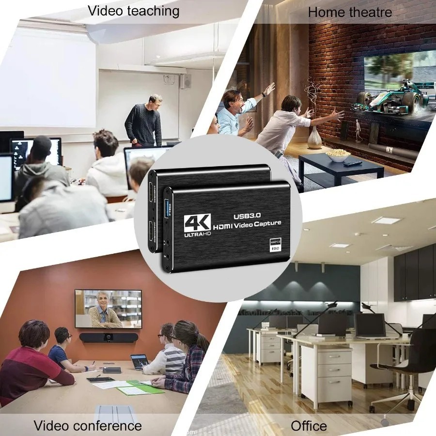 4K Audio Video Capture Card USB 3.0 HDMI Video Capture Device Full HD Recording