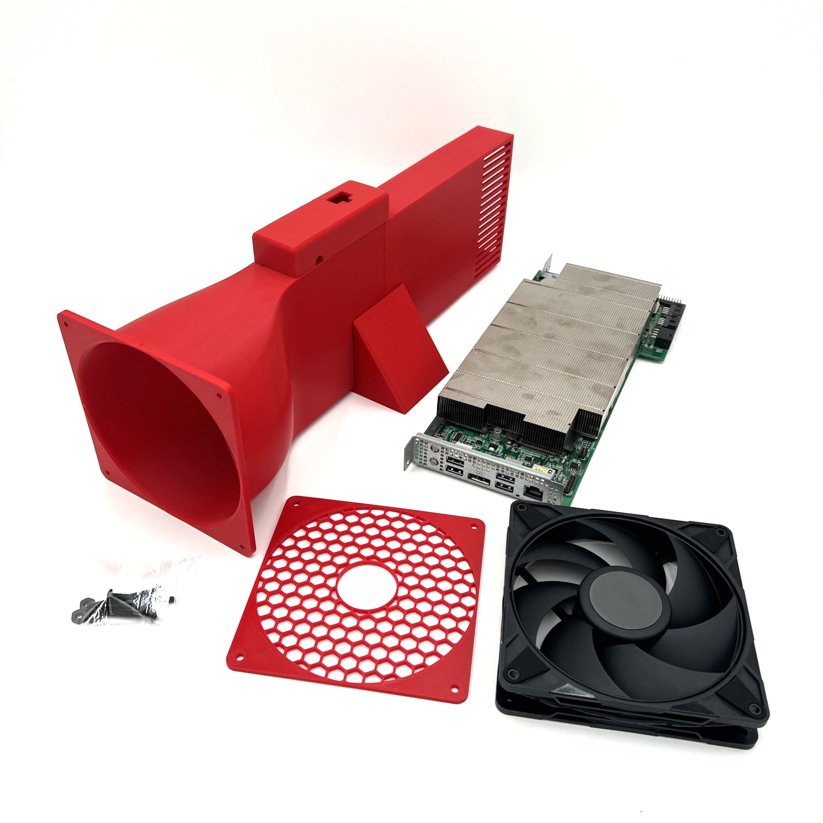 AMD BC-250 WHITE Cooler 140mm wFan Enclosure BC250 Made from Heat Resistant ABS