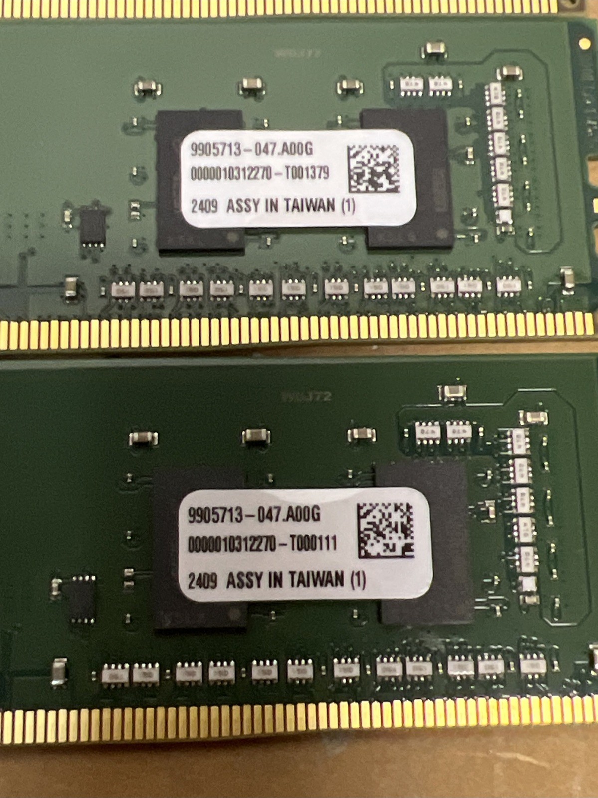 Lot of 4 Kingston KCP426NS68 8GB DDR4-2666 Desktop RAM 32GB Total
