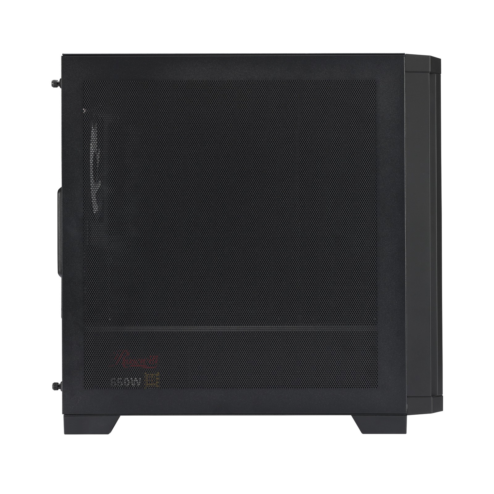 Rosewill Black MATX Mid Tower Case-Mesh Panel, Pre-Installed 650W 80+ Gold PSU