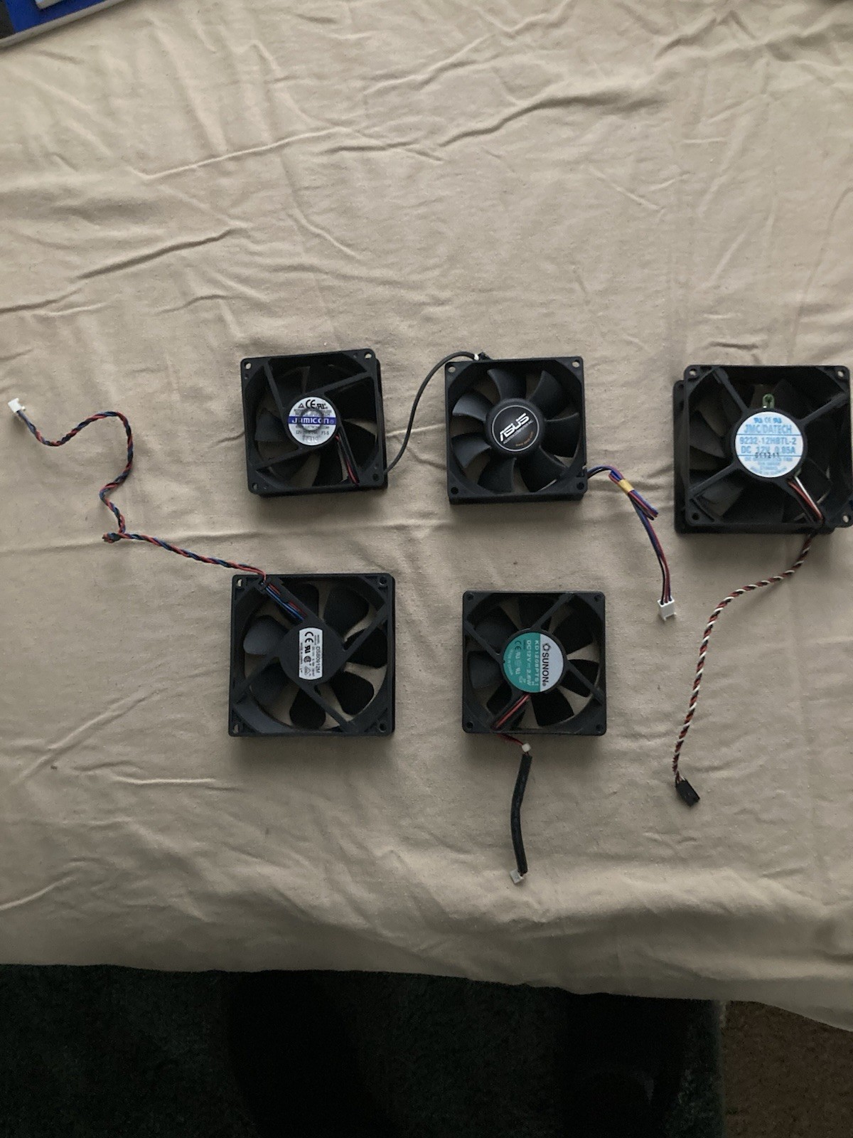 5X CPU / PSU Cooling Fans (Variety Of Brands) (Replacement Parts)