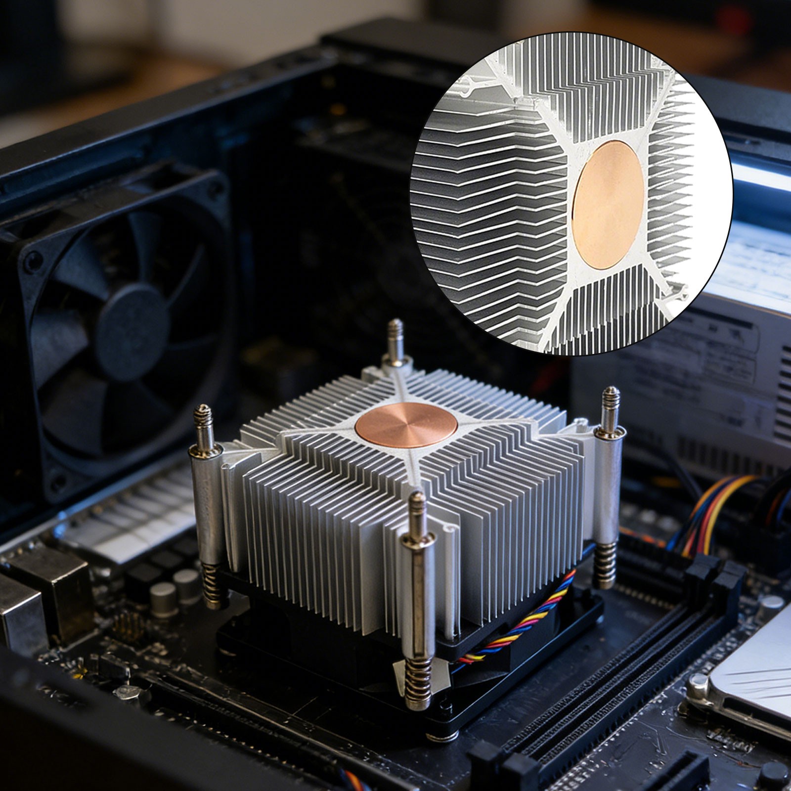 80MM CPU Air Cooler 4PIN PWM Cooling PC Radiator Fan for Intel 2011 X79 X99 CPU