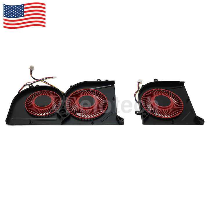 CPU+GPU Cooling Fan For MSI GS63 GS63VR GS73 GS73VR MS-16K2 BS5005HS-U2F1 U2L1