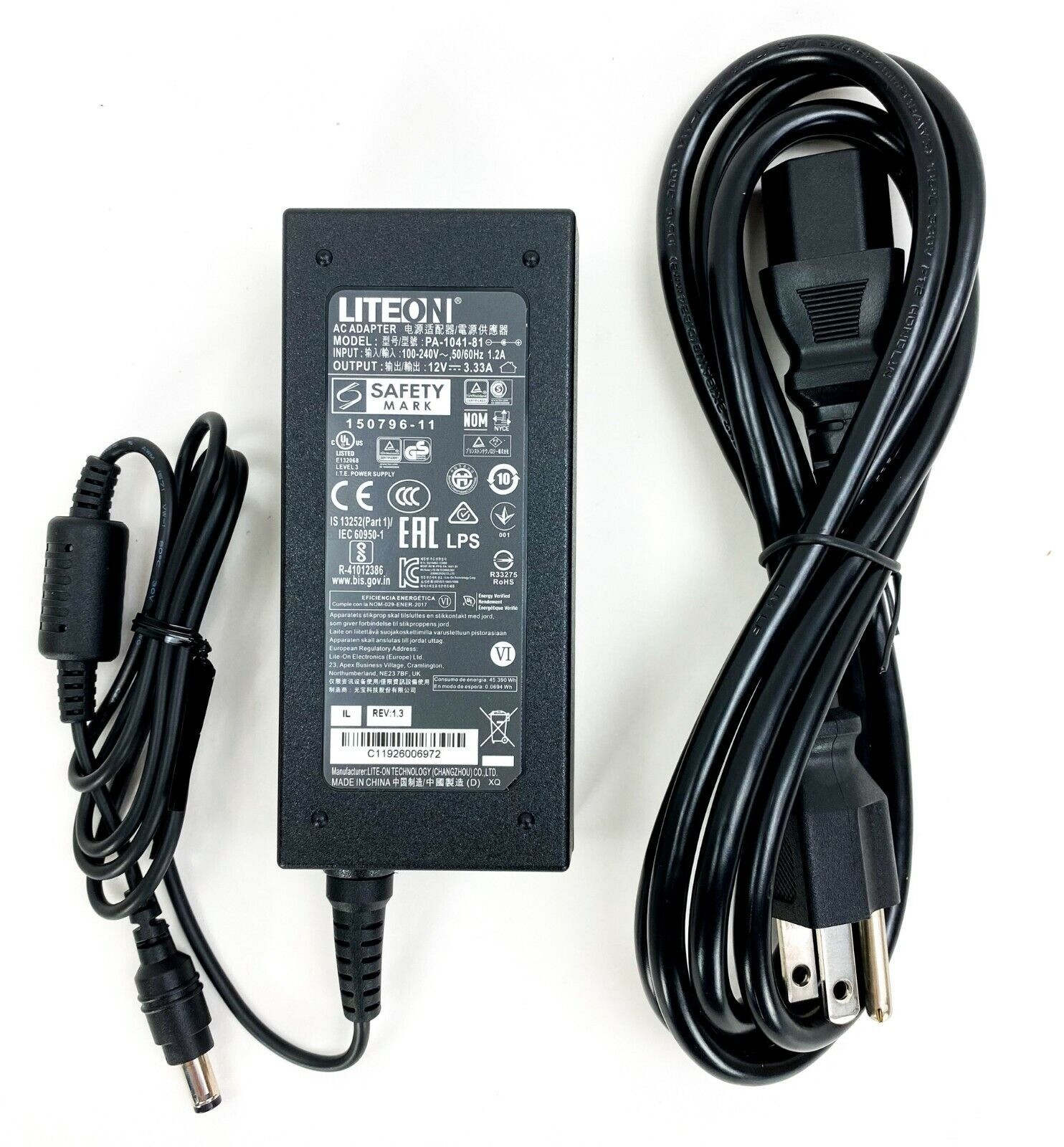 Liteon PA-1041-81 12V 3.33A Power Supply New in Package