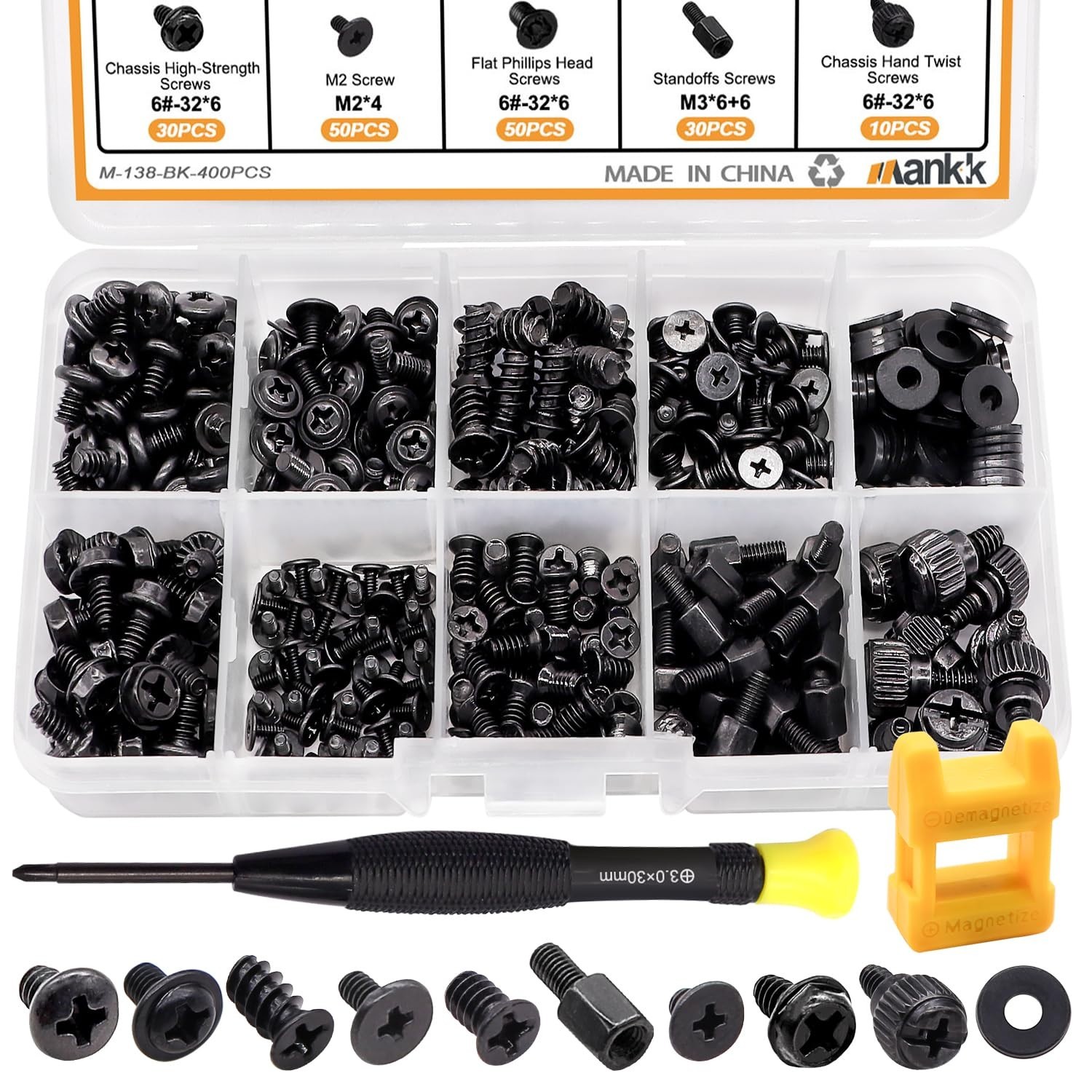 Computer Screws Motherboard Standoffs, PC Case, Fan, SSD, CD-ROM Screws for D…