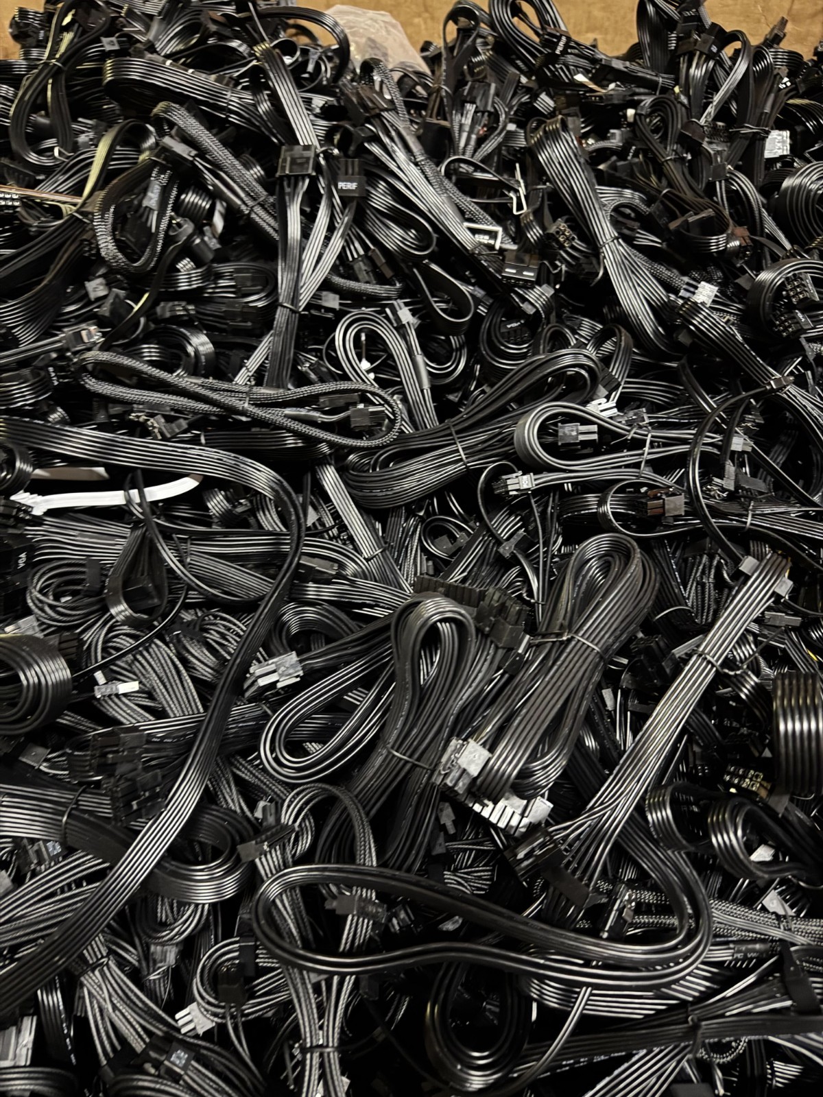 10lb Lot of Assorted Genuine EVGA and Corsair Modular Power Supply Cables.