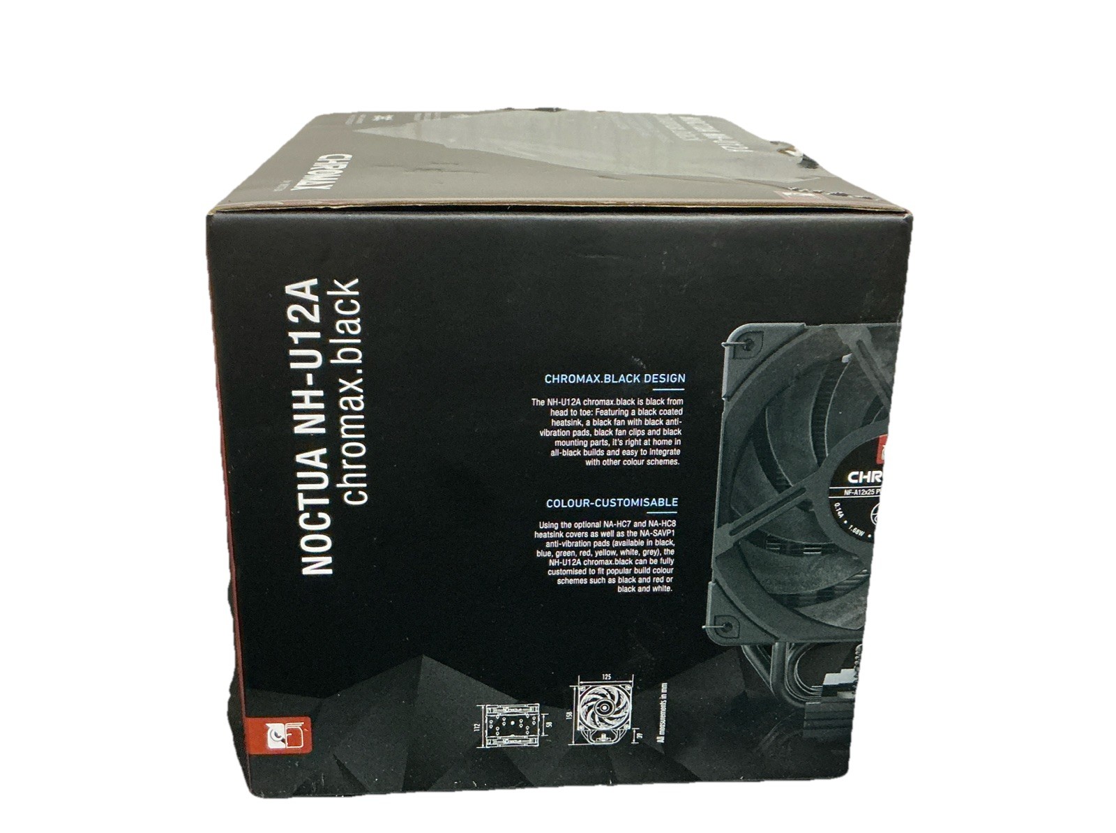 Noctua NH-U12A Chromax.Black 120mm Single-Tower CPU Cooler Black