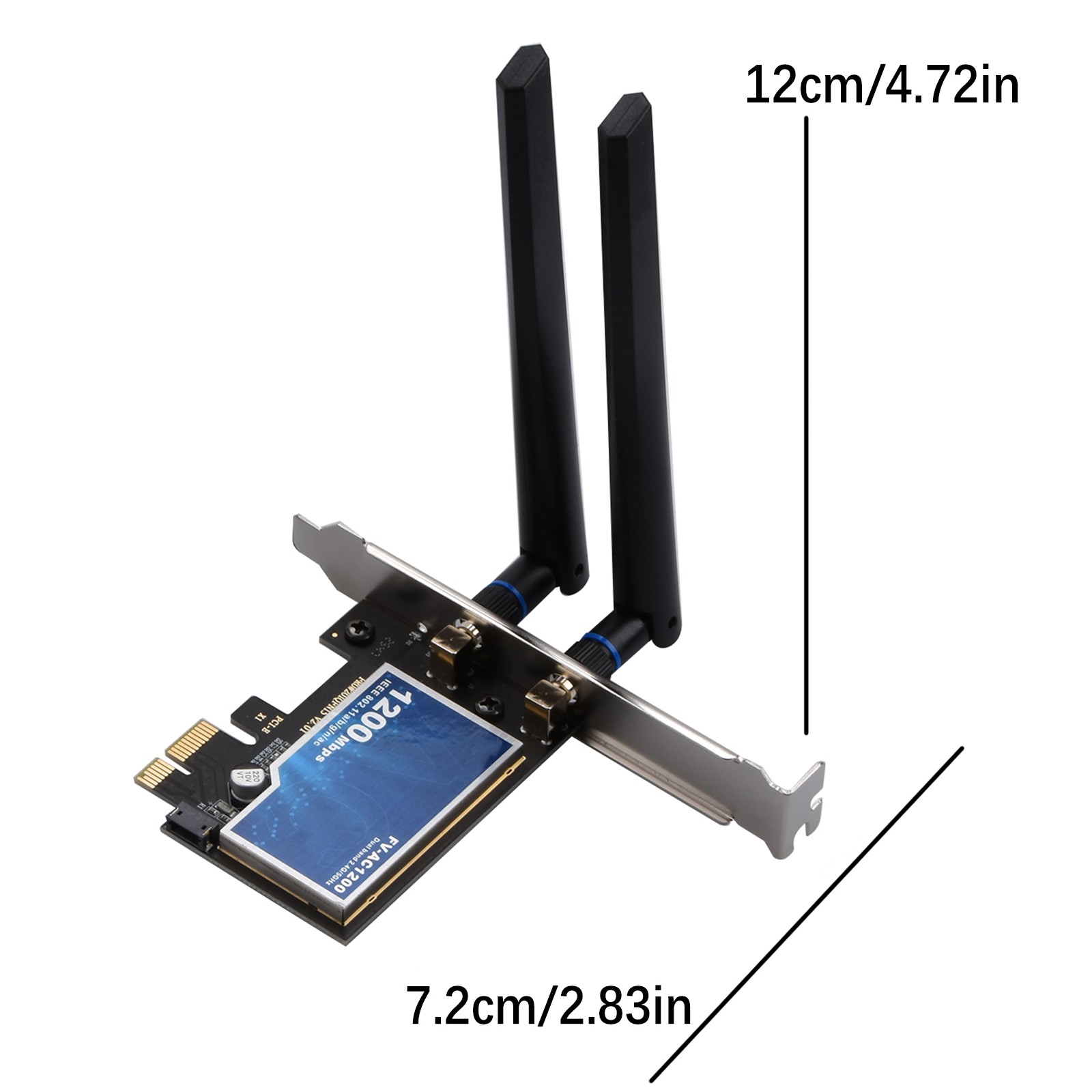Dual Band PCIe Card FV-AC1200 867Mbps 5GHz 300Mbps 2.4GHz Bluetooth 4.0 Desktop