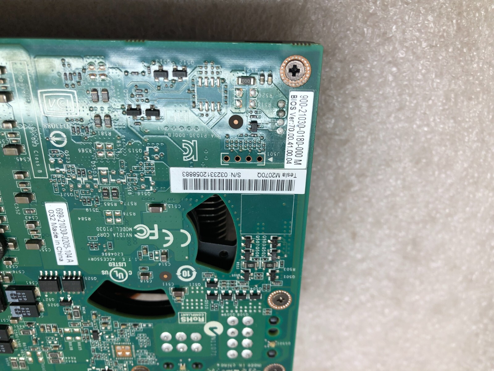 2W47P Nvidia TESLA M2070 6GB PCIE AI Accelerator Compute Module 448 CUDA Cores