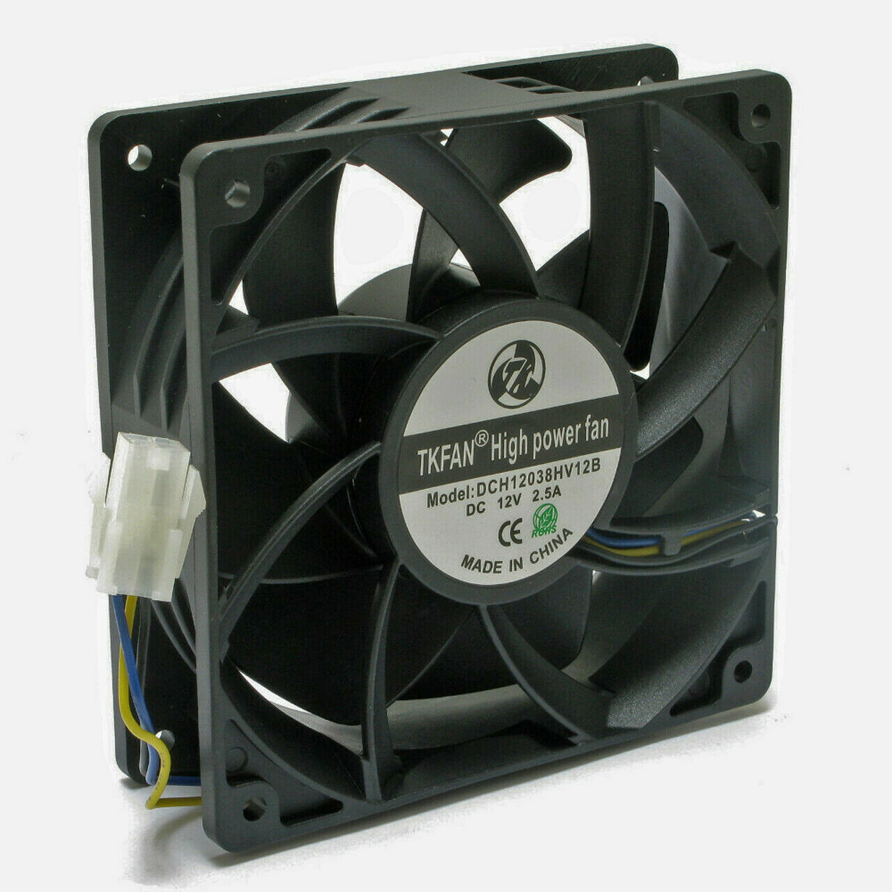 285 CFM 12V 2.5A Ultra High Airflow MINER SERVER FAN 120x38mm 3-Pin PWM Control