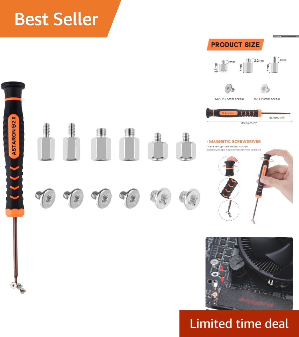 Durable M.2 SSD Screws Set – Perfect for ASUS, MSI, and Gigabyte Motherboards