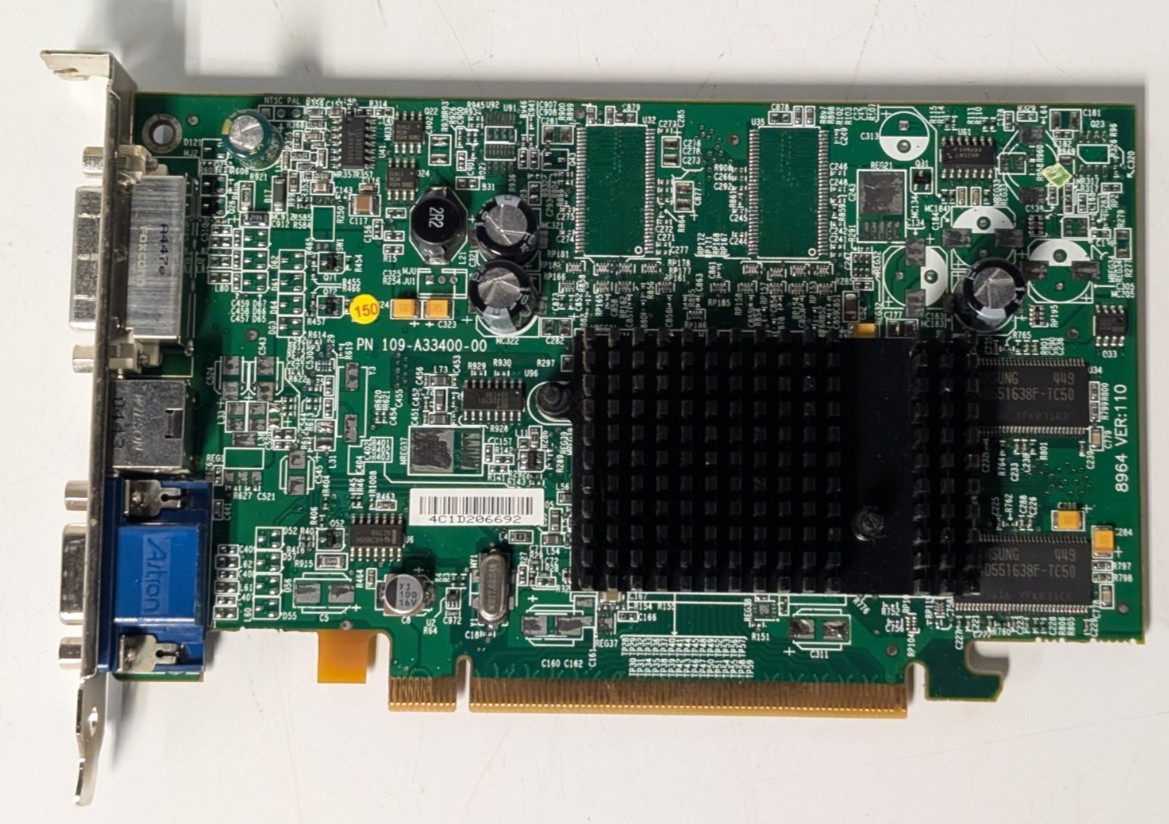 Dell ATI Radeon X1300 XT 128MB PCIe x1 DVI VGA S-Video E-G012-04-2366(B)