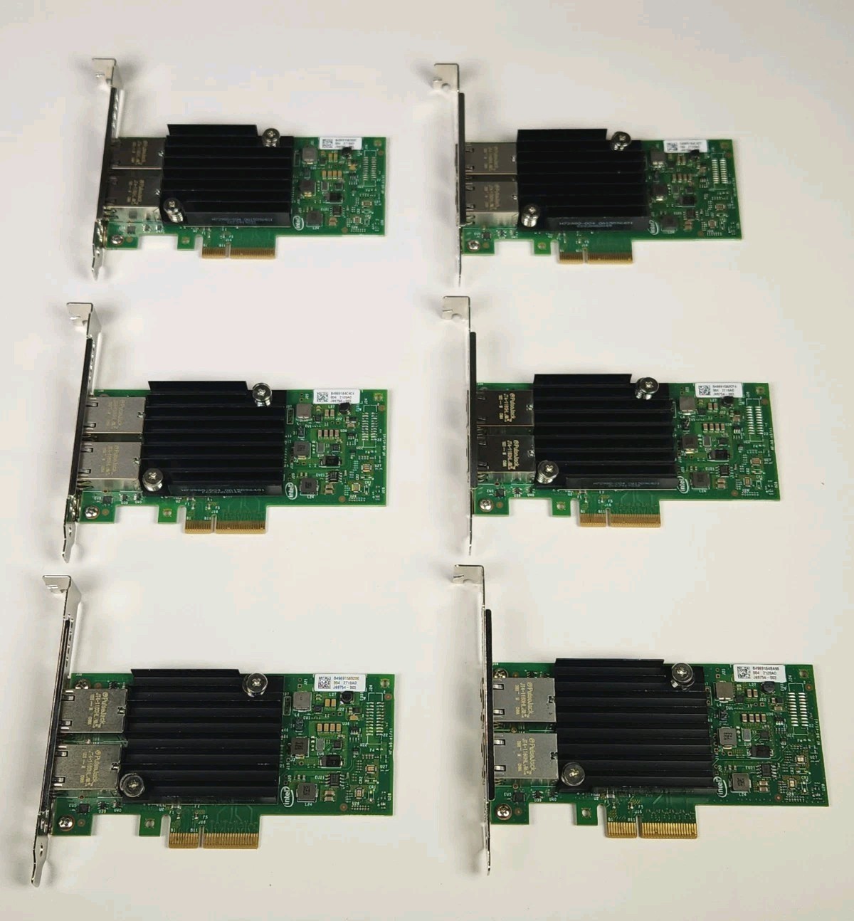 Dell Intel X550-T2 Dual / 2 Port 10Gbase-T RJ45 PCIe NIC Full-Height FH 4V7G2