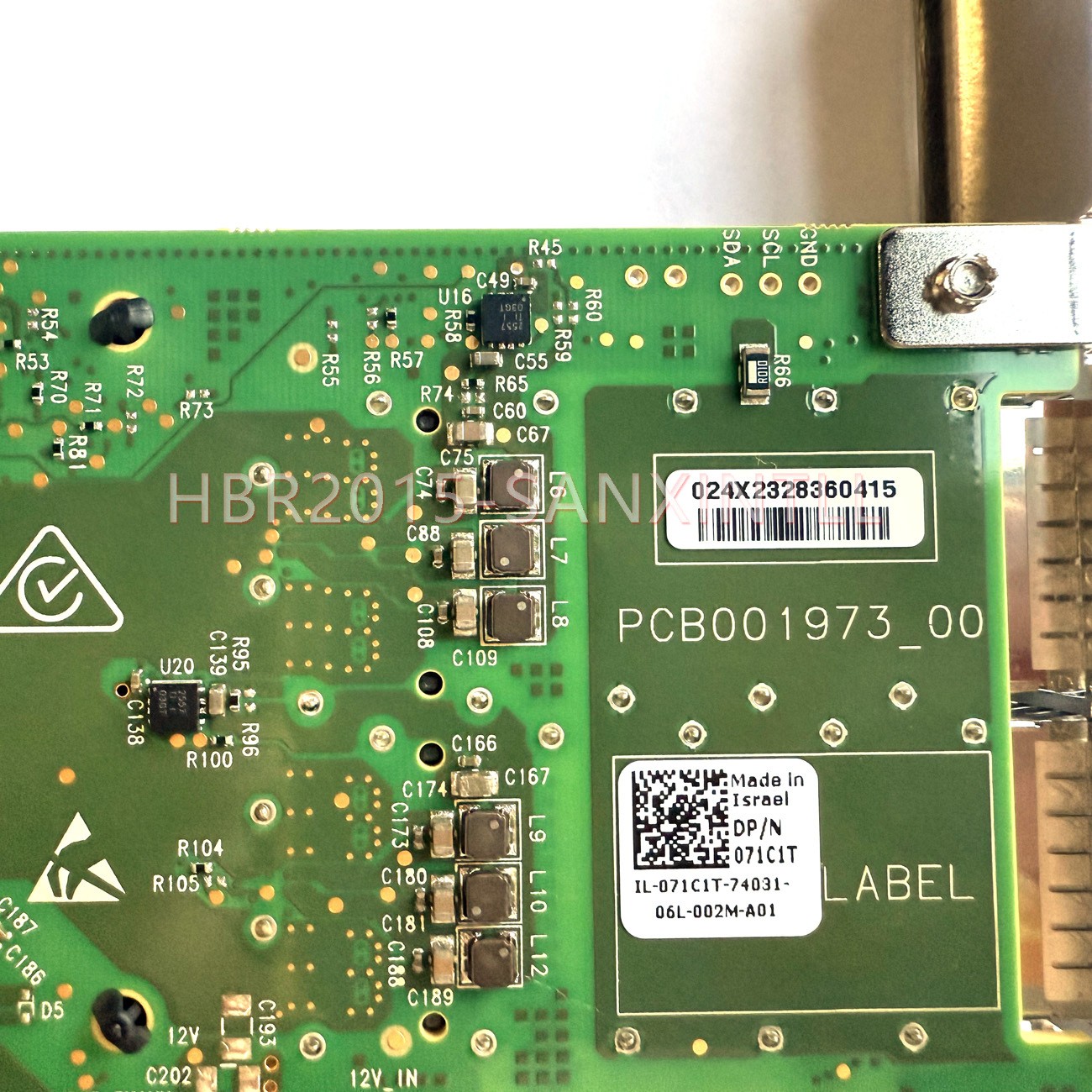 Dell Mellanox MCX516A-CDAT 9FTMY 71C1T 100GbE Dual Port QSFP28 Network Adapter