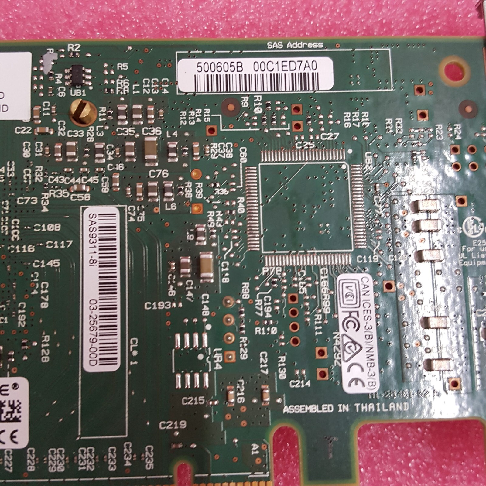 SUN Oracle 7085207 8-Port 12Gbps SAS-3 HBA Internal with Flat Edge Bracket