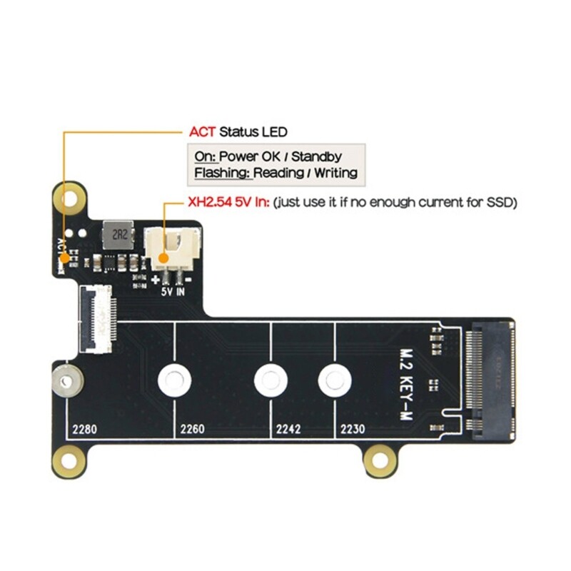 Improve Storage X1001 Expansion Board Module for Pi 5 Expand Storage Capacity