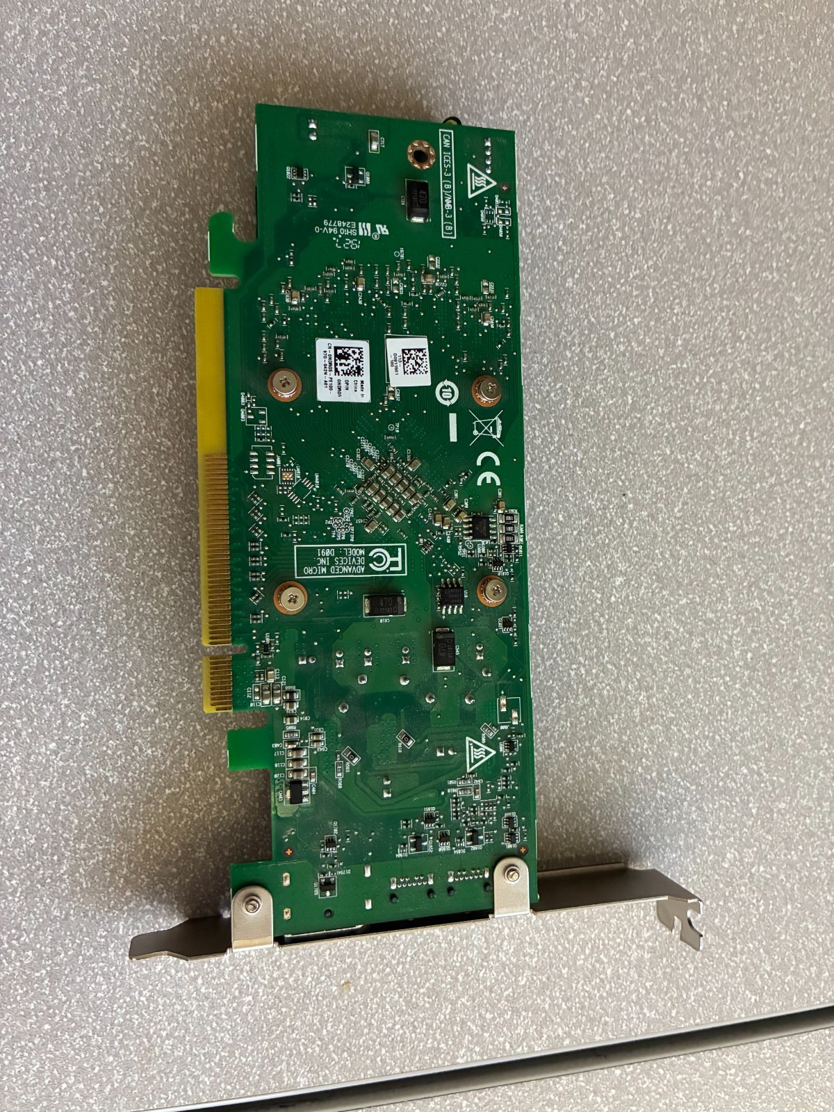 Dell NDRG5 AMD Radeon RX 550 4GB GDDR5 Full sized video Card DP & 2 x Mini DP