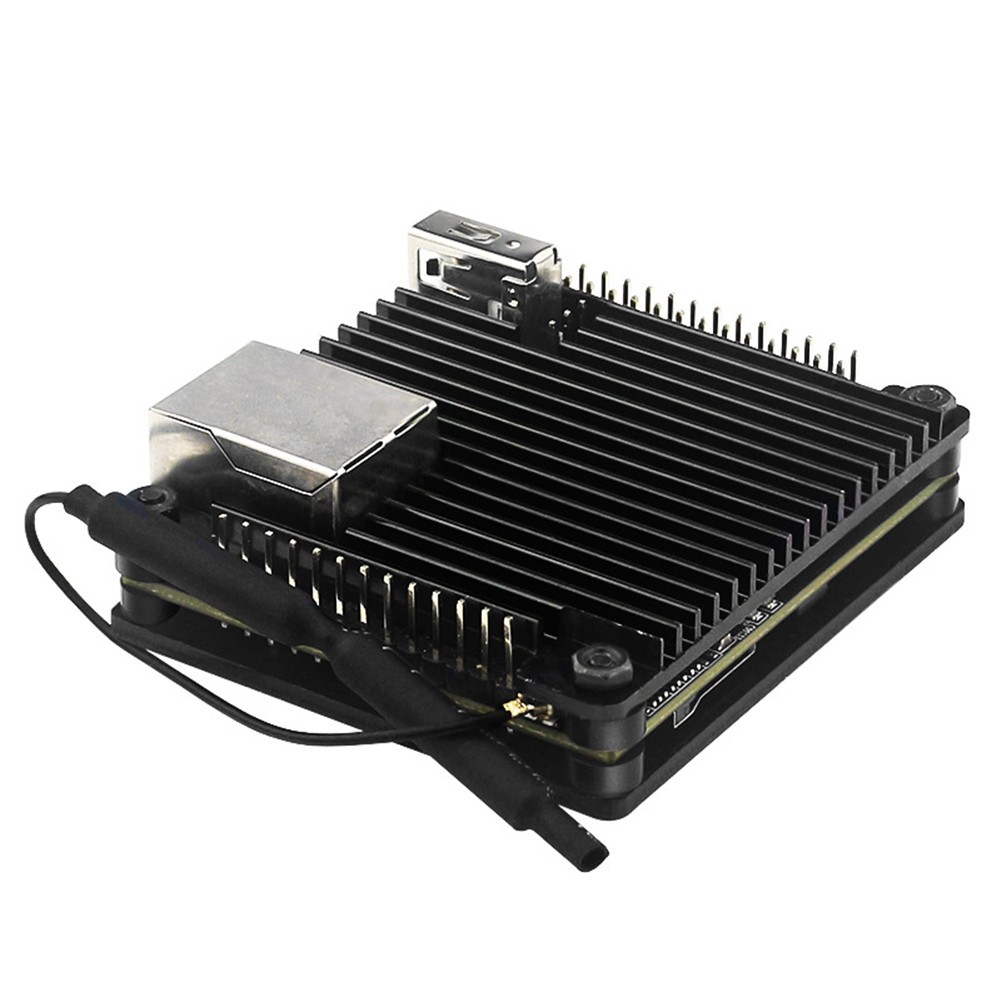 Aluminum + Acrylic Cooling Shell Passive Heatsink Case For Orange Pi Zero 2 D