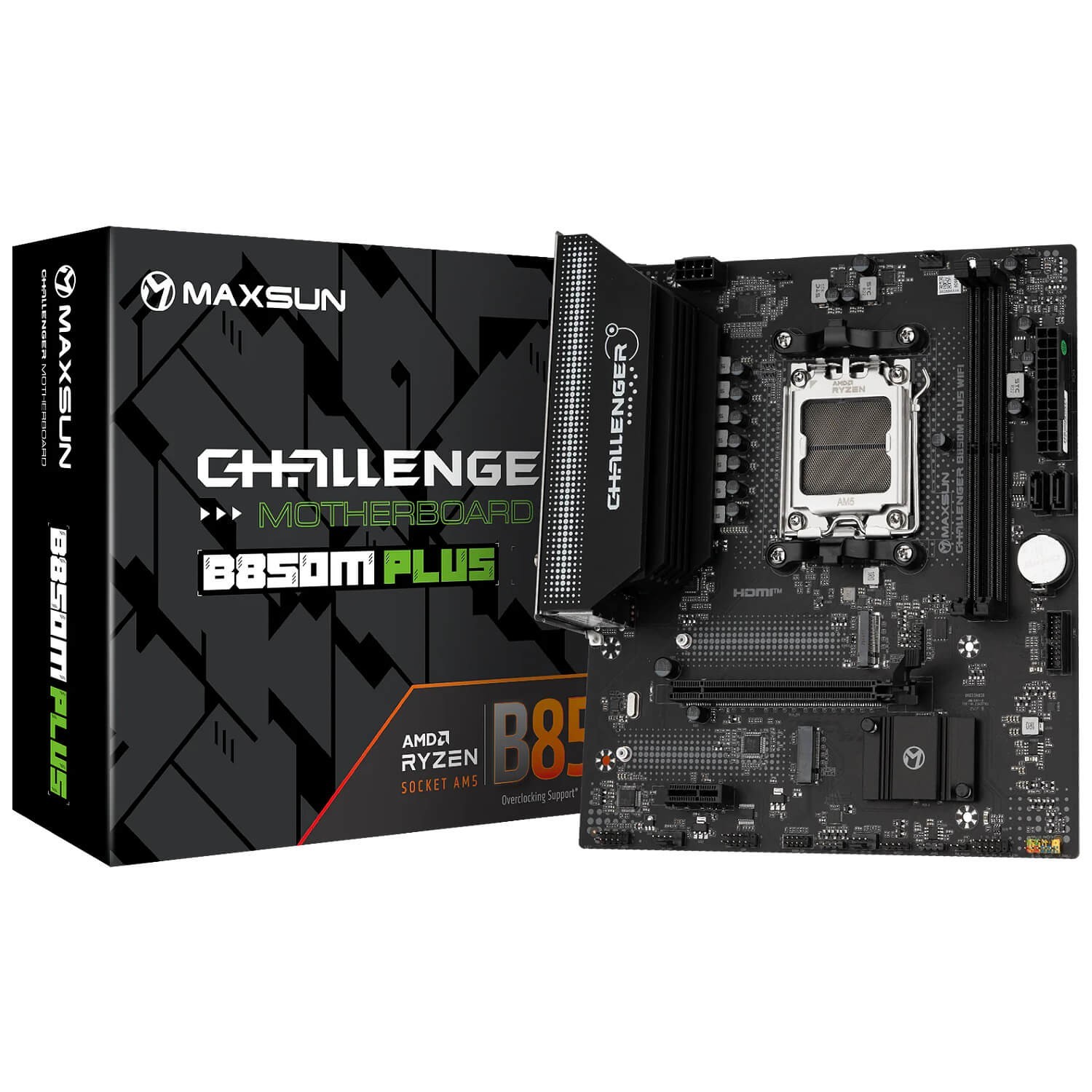 MAXSUN Challenger B850M PLUS WiFi Motherboard AMD B850 AM5 DDR5 Micro ATX SATA3