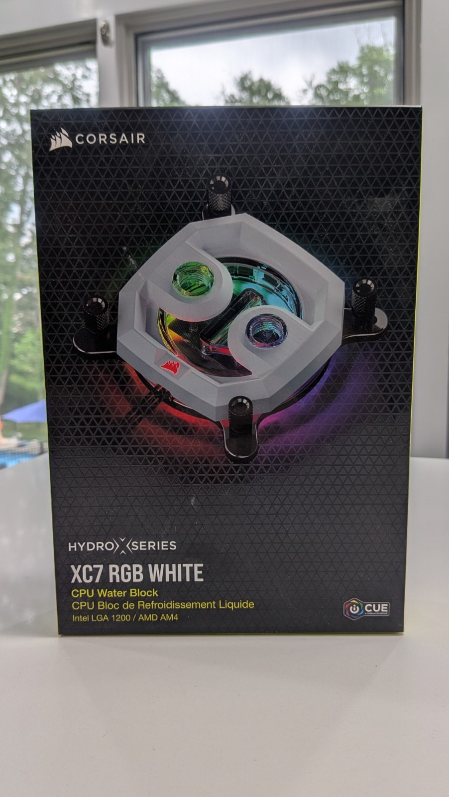 Corsair Hydro X Series XC7 RGB White CPU Water Block Intel LGA 1200 AMD AM4