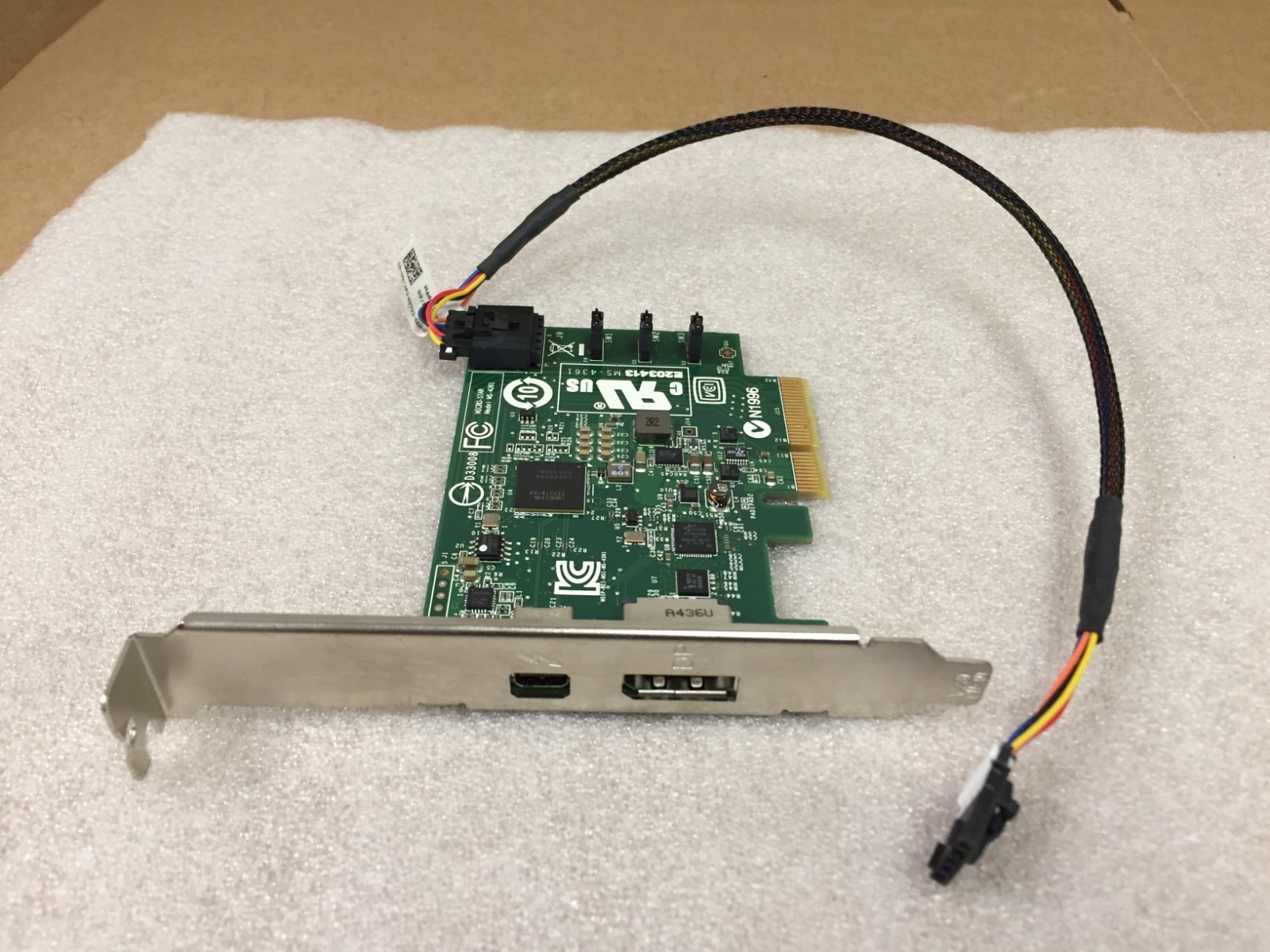 Dell Micro-Star MS-4361 PCI-E Displayport /Mini Displayport 7HMHP w/Cable NK4P3