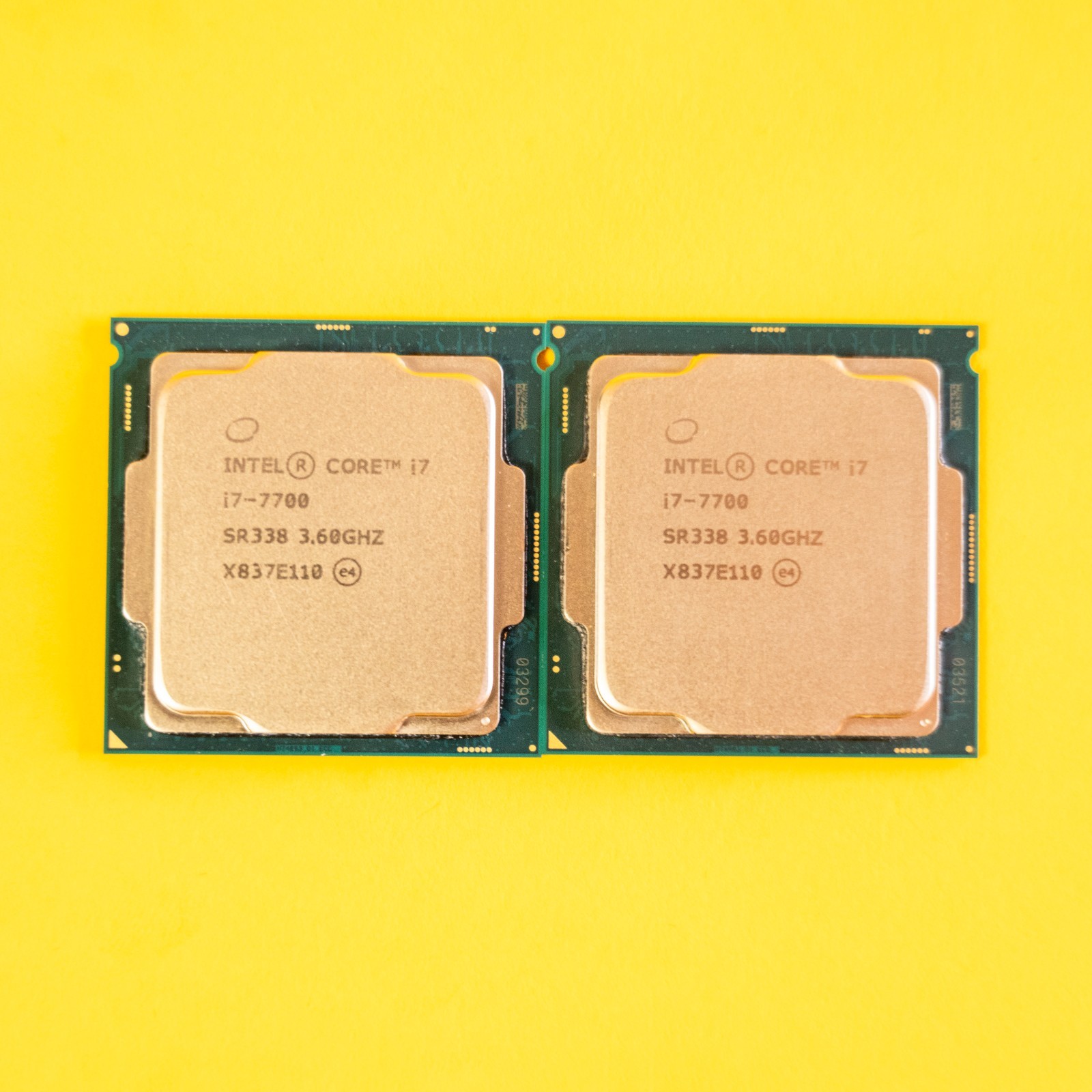 Intel Core i7-7700 (SR338) Lot of 2- 3.6GHz Quad Core 8MB Cache LGA 1151 CPU