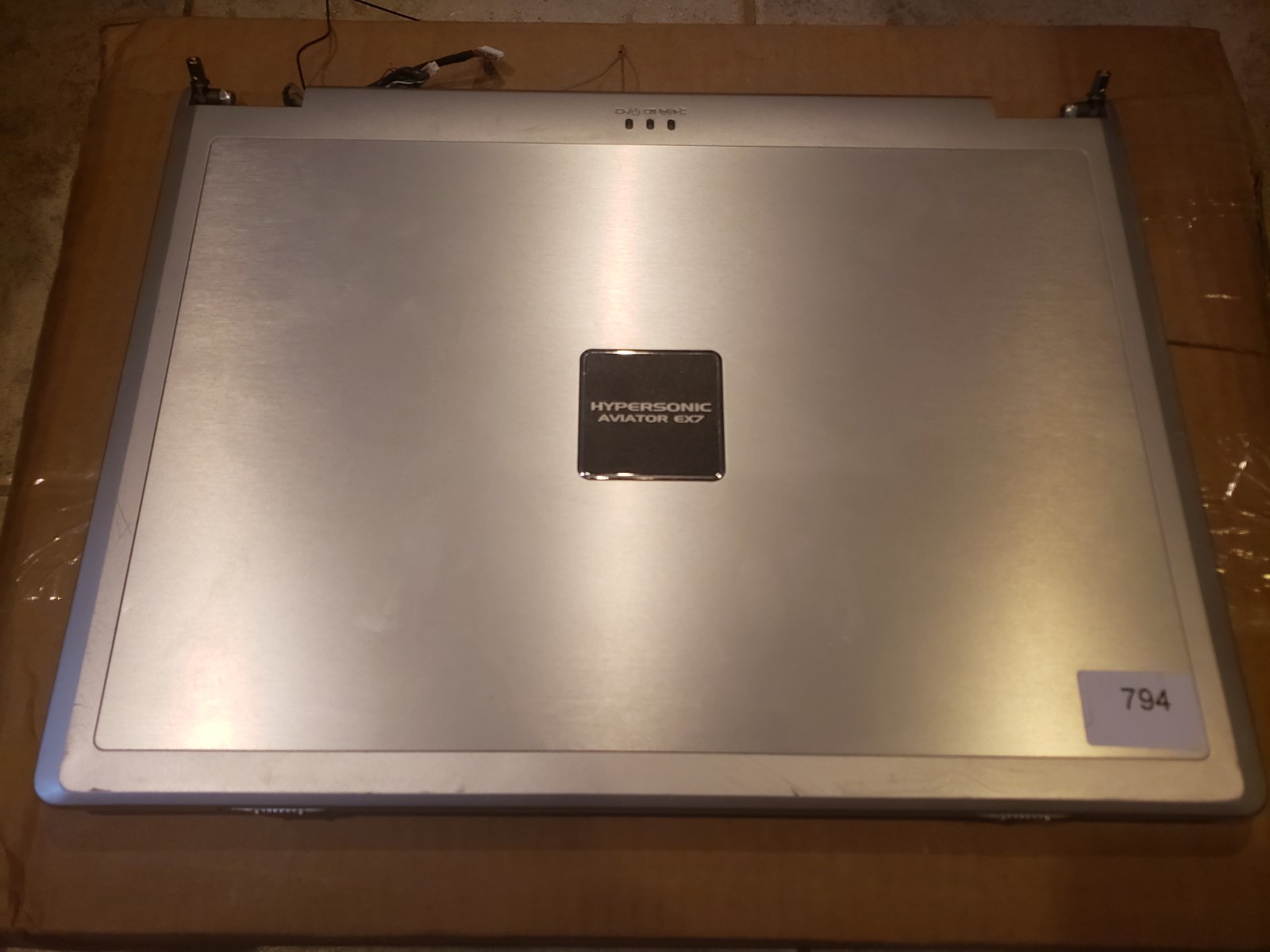 Rare Sager Clevo D900T Complete Screen Assembly (Hypersonic Aviator EX7 Badge)