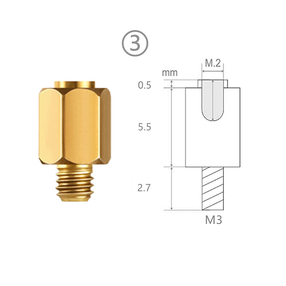 Brass M.2 SSD Mounting Screws Kit for PS5 and Asus Gigabyte Asrock Msi Motherboa