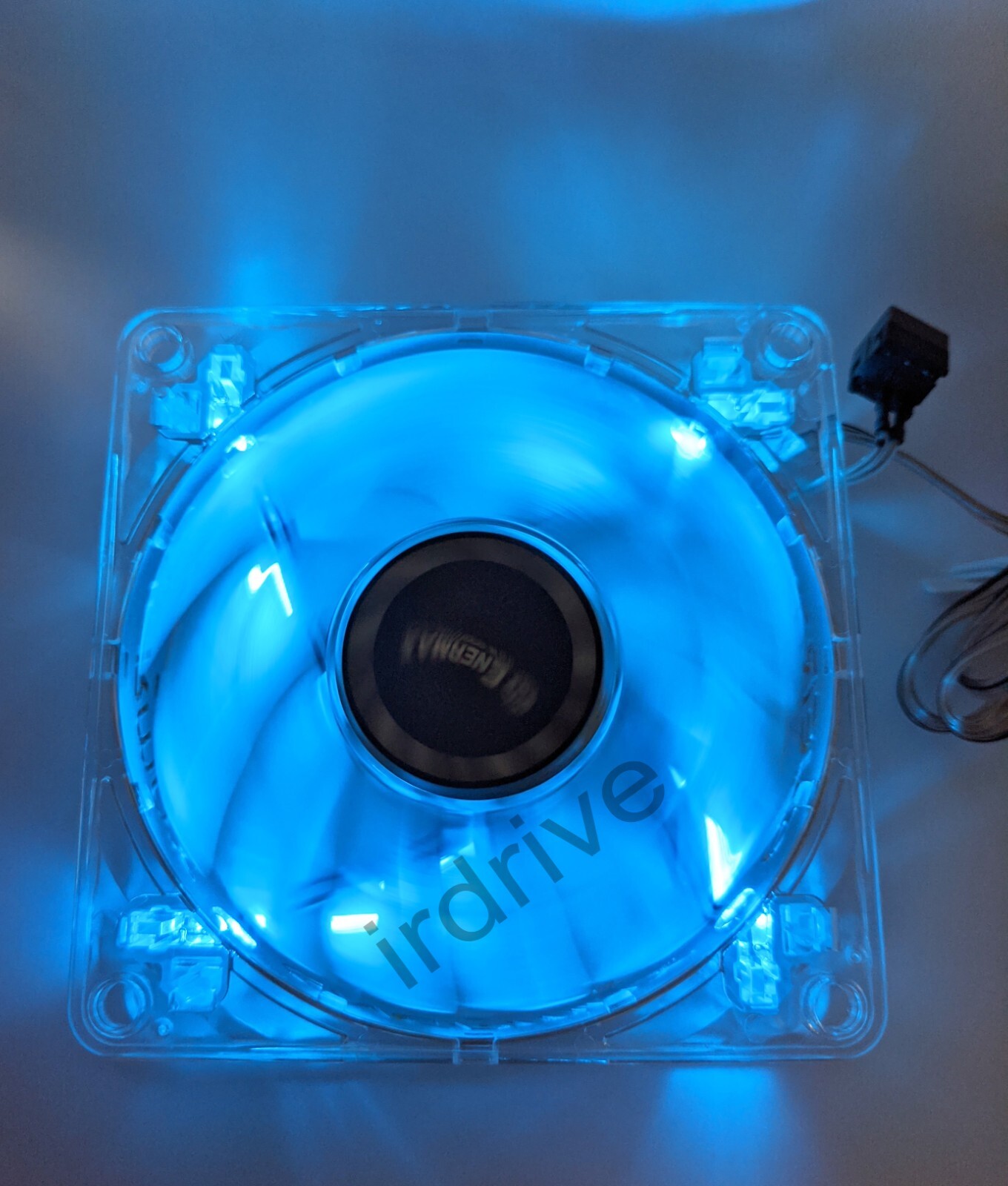 4pack: NEW Enermax Twister 80mm Blue LED 3pin 12V ON/OFF Switch Case Cooling Fan
