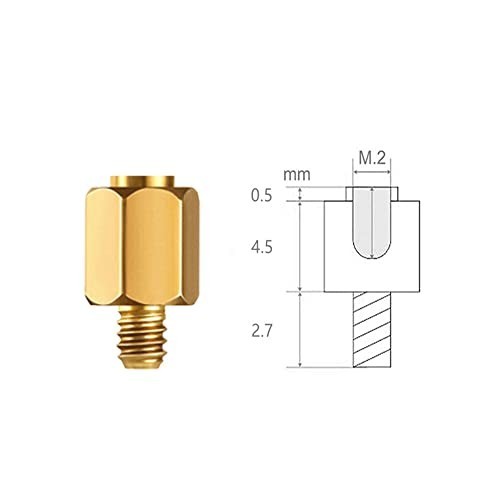 M.2 SSD Mounting Screw Kit Brass M2 Standoff Screwdriver Computer Maintenance