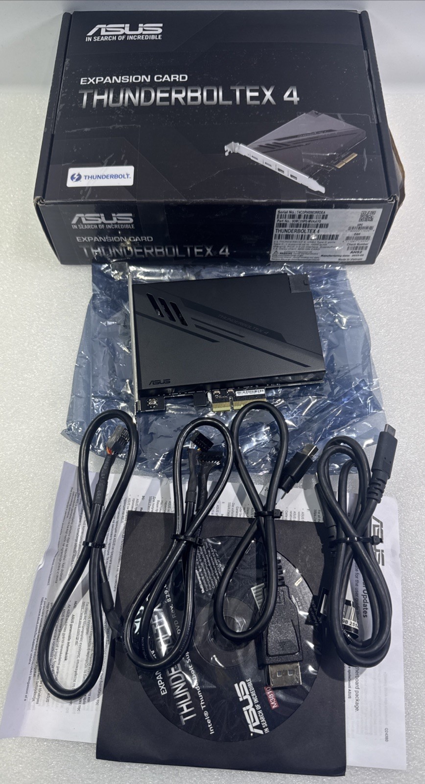 ASUS THUNDERBOLTEX 4 Thunderbolt 4 PCIe Expansion Card 40Gbps USB4 DisplayPort