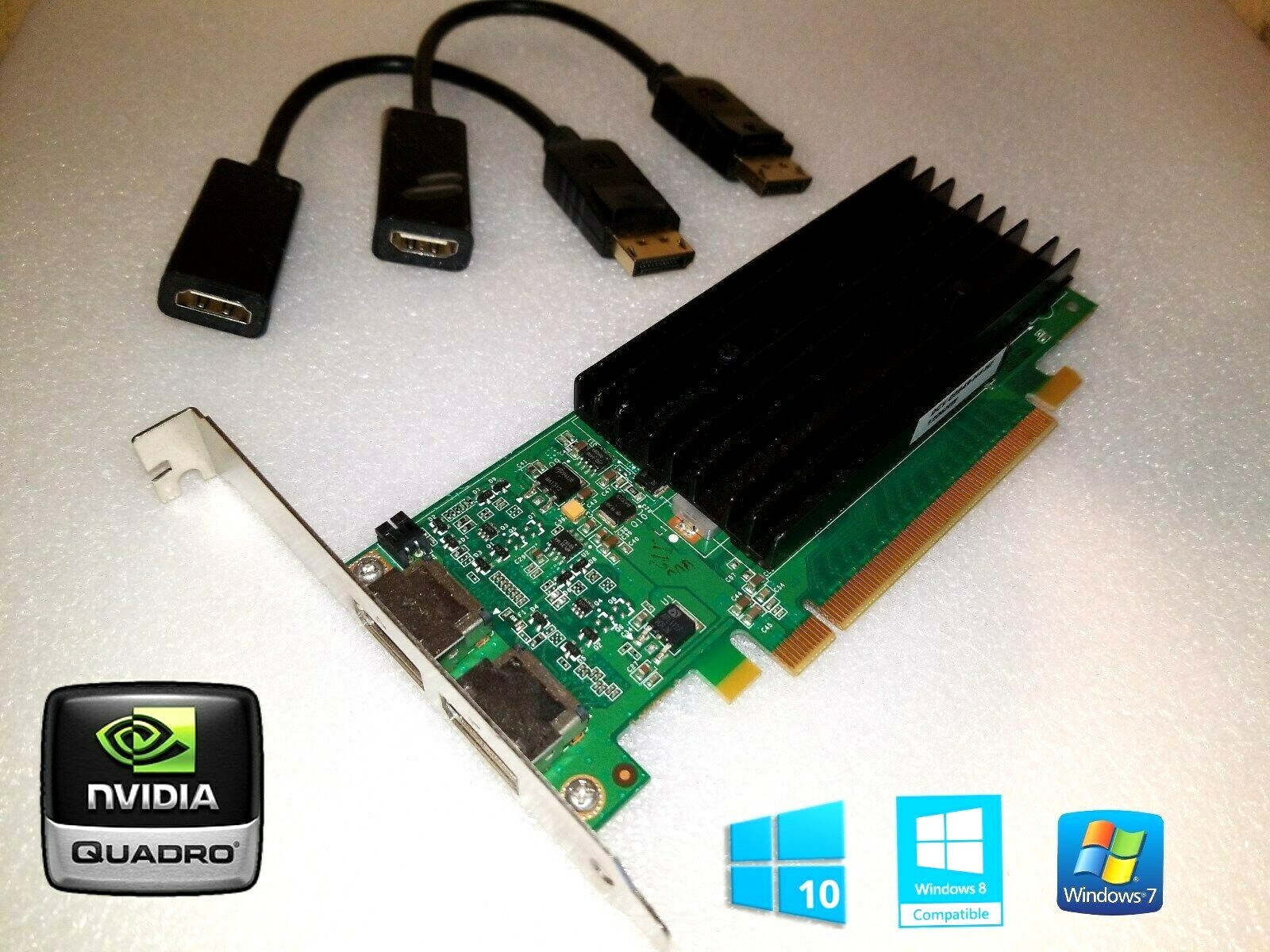 HP Compaq 8200 8300 Elite NVIDIA Tower Dual HDMI Video Card w/ 2 HDMI Adapters