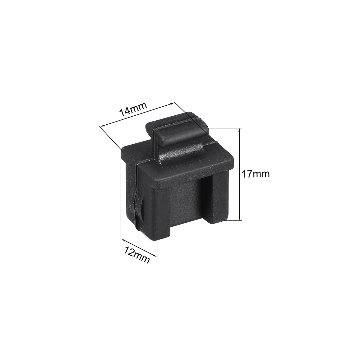5Pcs Silicone SFP Anti-Dust Stopper Cap Cover Black