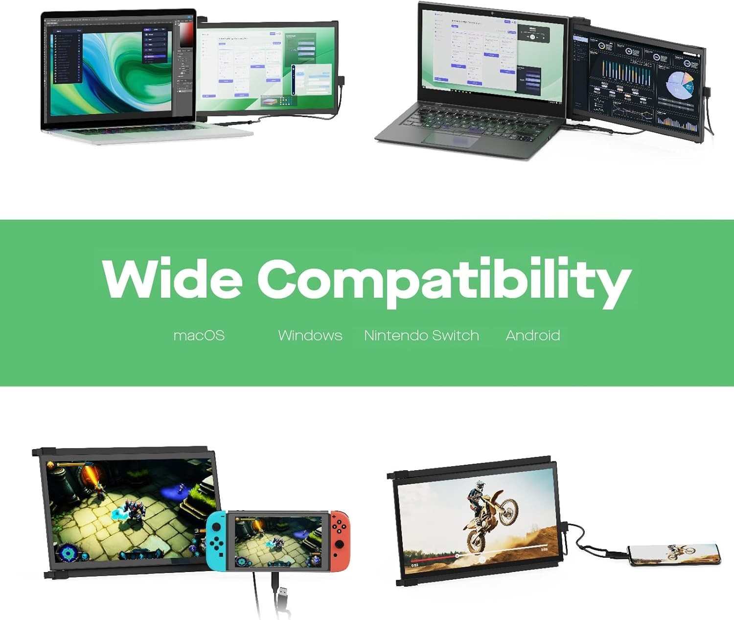 Portable Monitor – 2026 Mobile Pixels Nexus 14.1″ Laptop Screen Extender