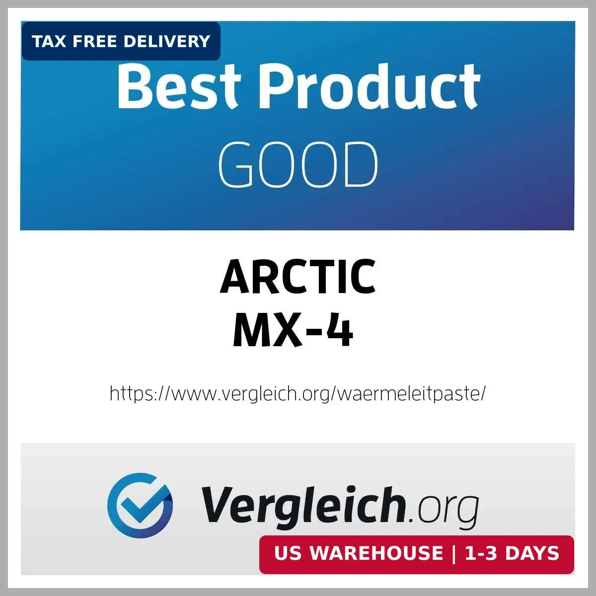 ARCTIC MX-4 (Incl. Spatula, 4 G) – Premium Performance Thermal Paste for All Pro