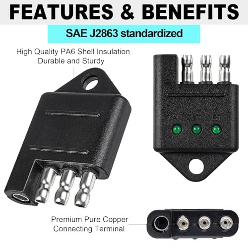 4 Pin Trailer Plug Tester 4 Way Flat Trailer Light Tester 4 Pin Trailer Wiring