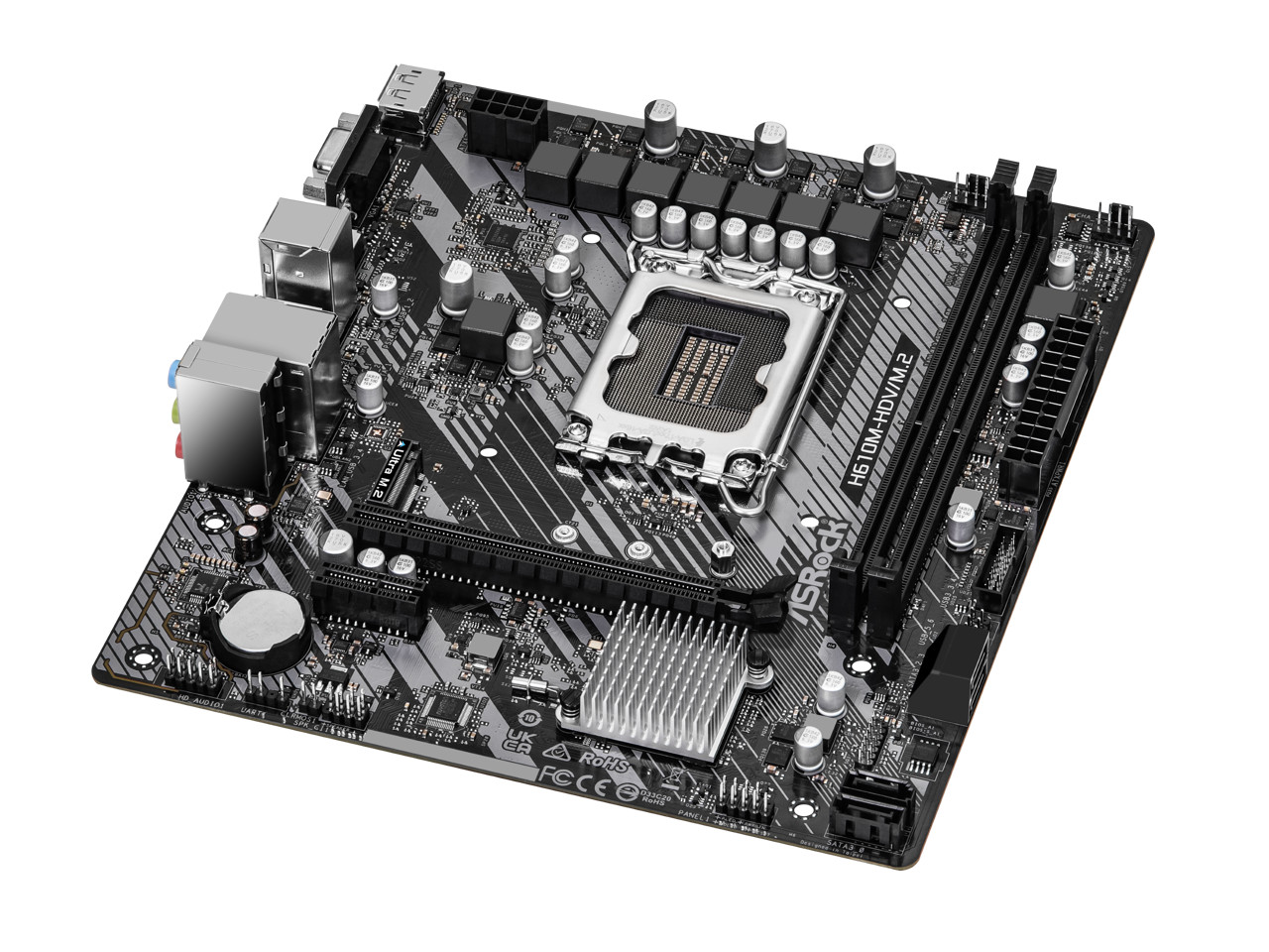 ASRock Intel H610 LGA 1700 Micro ATX DDR4 Motherboard