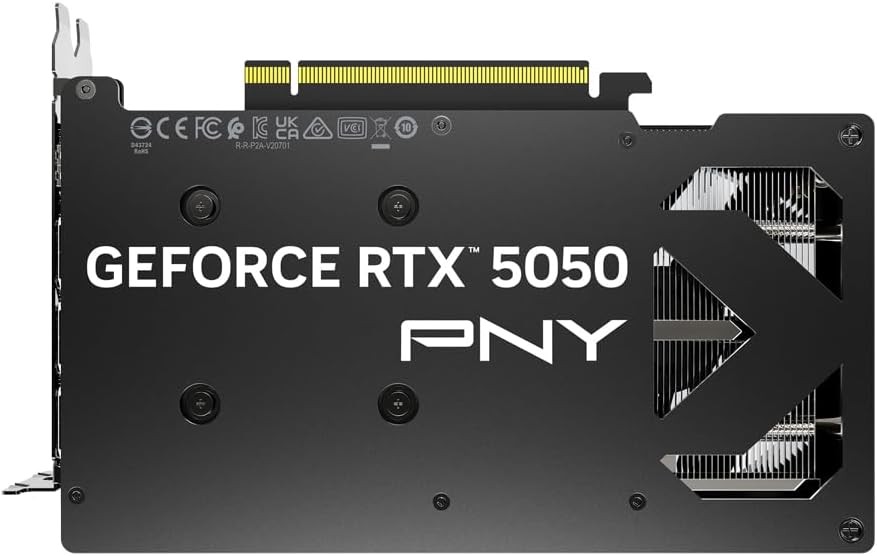 (Brand-New) PNY RTX 5050 8GB VCG50508DFXPB1 PCIe 5.0 x8 DUAL FAN Video Card