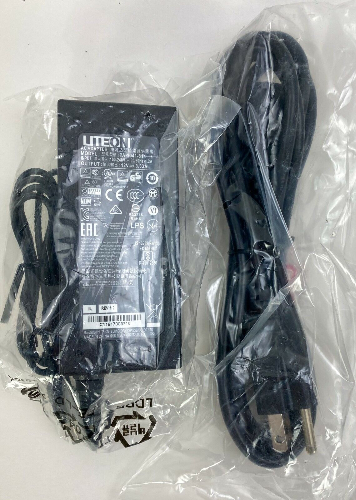 Liteon PA-1041-81 12V 3.33A Power Supply New in Package