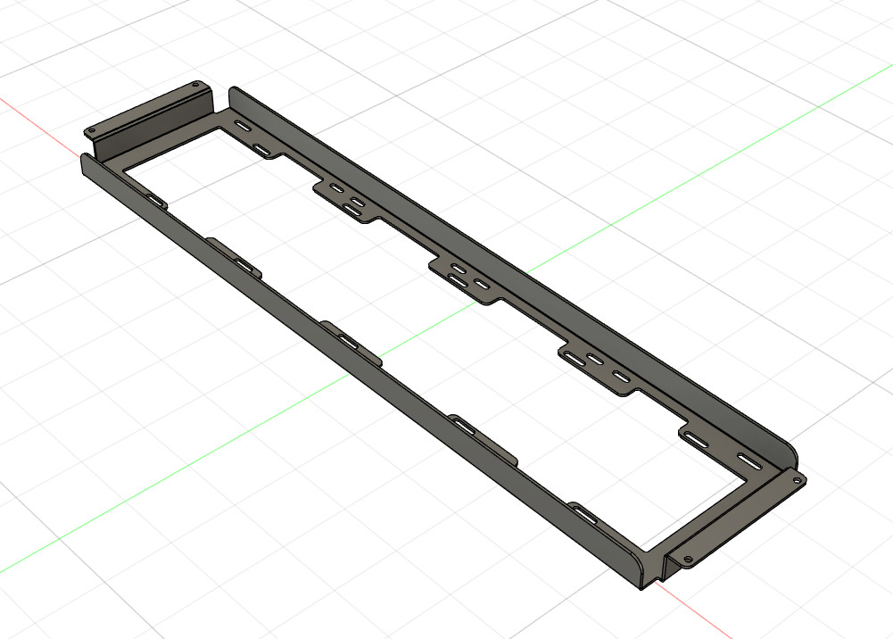 Caselabs SMA8 Bottom 480mm/560mm Radiator bracket (Uncoated) – Made to order