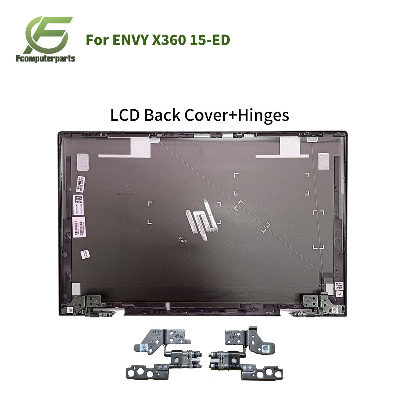New L93204-001 For HP ENVY X360 15-ED 15M-ED 15M-EE LCD Back Cover W/Hinges Gray