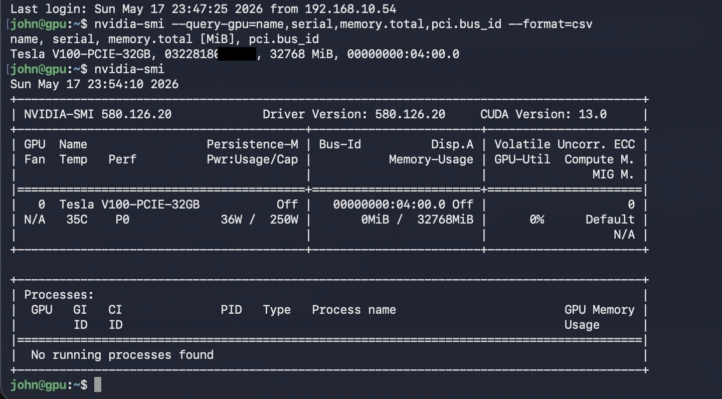 NVIDIA Tesla V100 32GB PCIe GPU Accelerator – 32GB HBM2 – Tested Pull