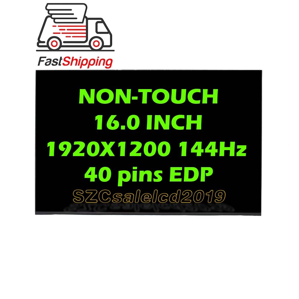 NV160WUM-NX1 V8.0 16.0″ WUXGA EDP 144HZ LAPTOP LED LCD Panel Display FHD 40pins