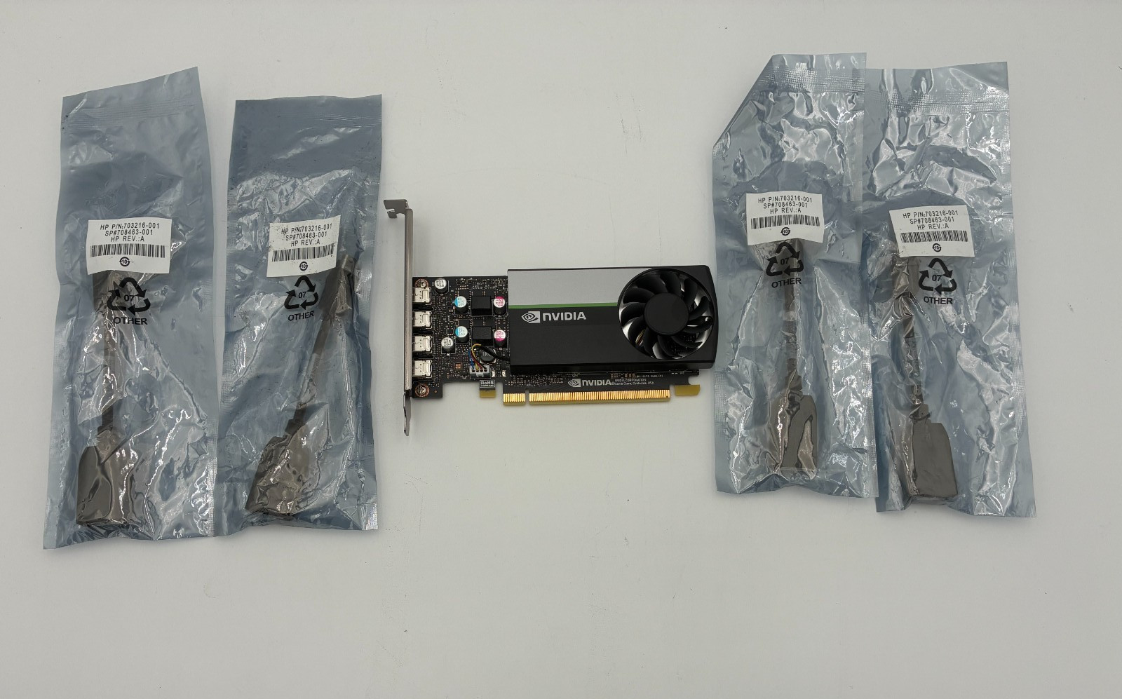 Nvidia HP T1000 GPU Graphics Video Card – Long Bracket 4 x DP
