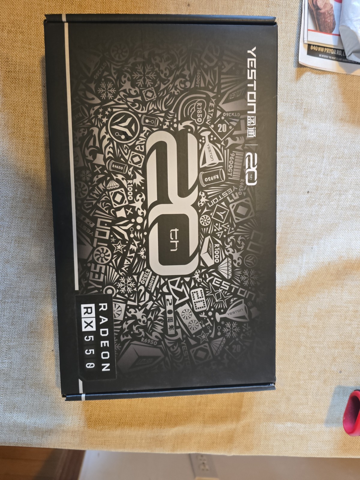 Yeston AMD Radeon RX 550 4GB SFF Graphics Card Pink VGA HDMI DVI