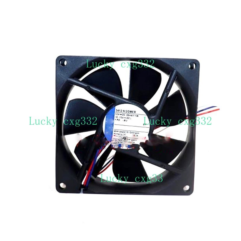 Cooling Fan For Ebmpapst 3412 N/2GMER DC12V 3Lines New