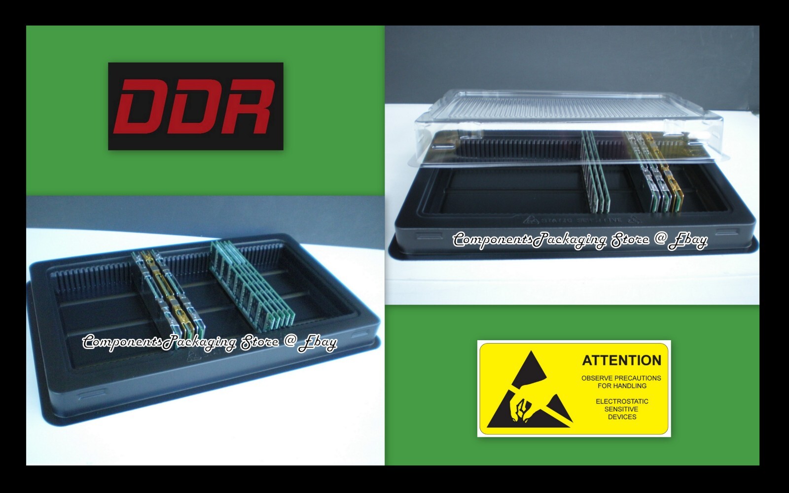Server Memory Packaging Box Tray for DDR DRAM Memory Module – 20 fits 1000 DIMMs
