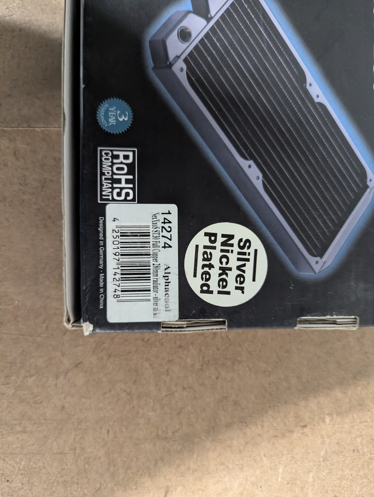 Alphacool ST30 Full Copper Radiator 280mm (2) Silver Nickel