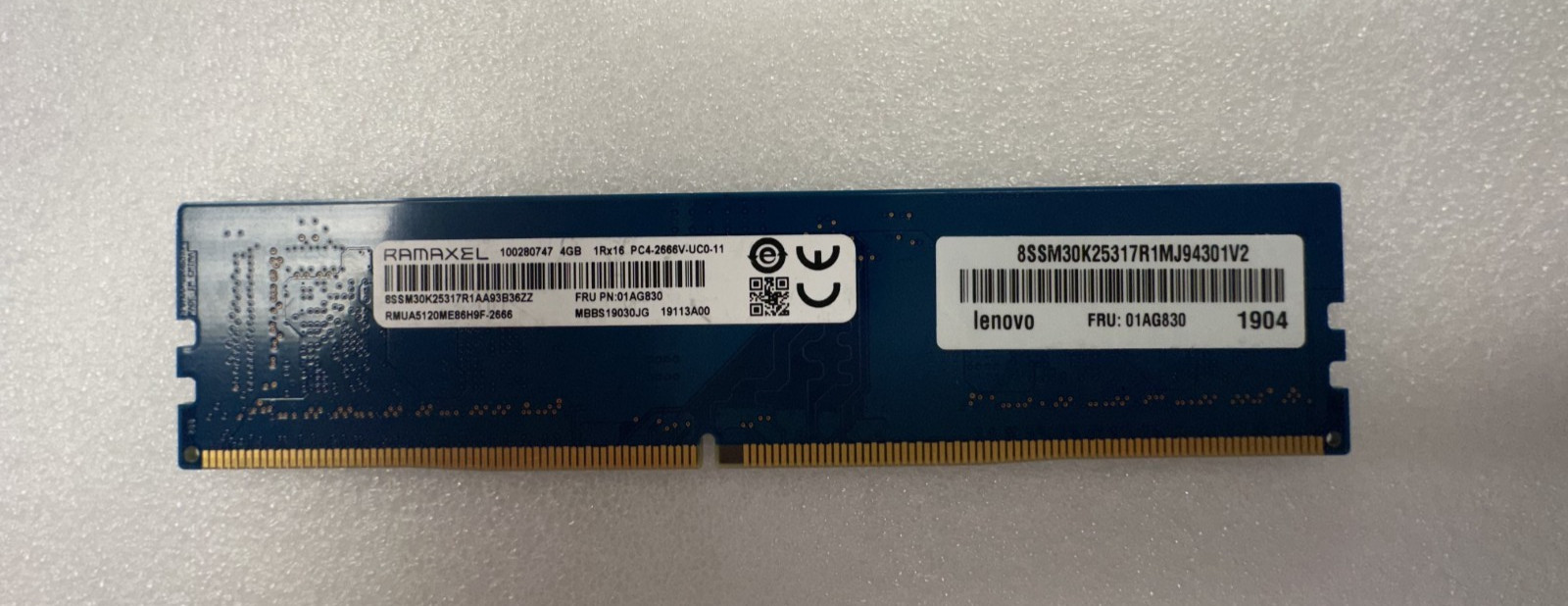 RMUA5120ME86H9F-2666 – 4GB 2666 UDIMM, Memory